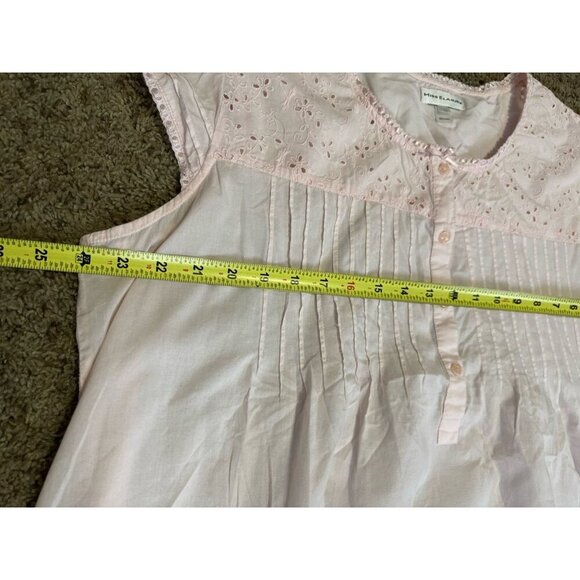 MISS ELAINE Short Cap Sleeve Pink Nightgown Pajama Dress Soft Eyelet Ribbon 2X - Picture 8 of 9